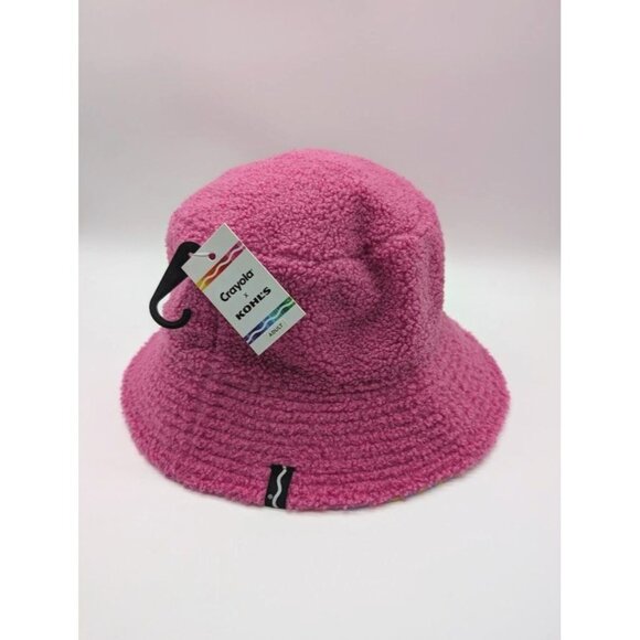 Crayola x Kohl's Bucket Hat One Size Sherpa Indie Y2K‎ Retro 90s Streetwear NEW - Picture 1 of 8